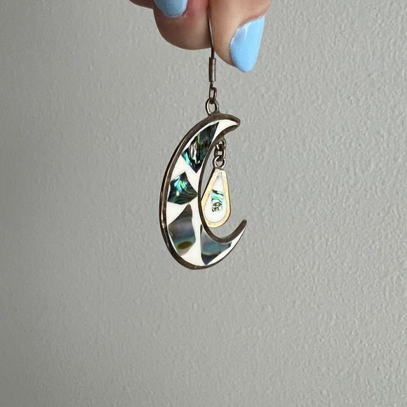 Vintage Moon Multicoloured Women’s Dangle Earrings - Picture 3 of 5